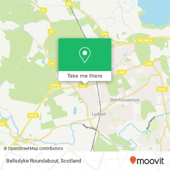 Bellsdyke Roundabout map
