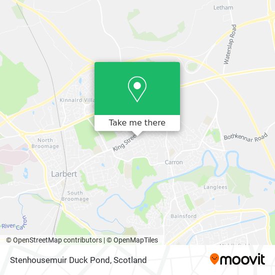 Stenhousemuir Duck Pond map