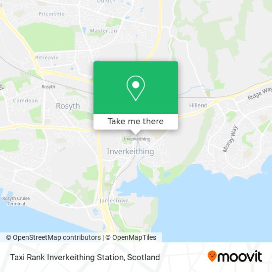 Taxi Rank Inverkeithing Station map