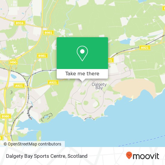 Dalgety Bay Sports Centre map