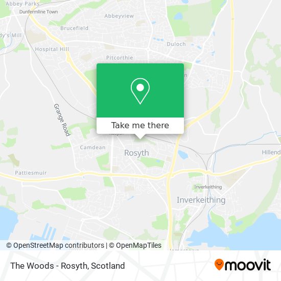 The Woods - Rosyth map