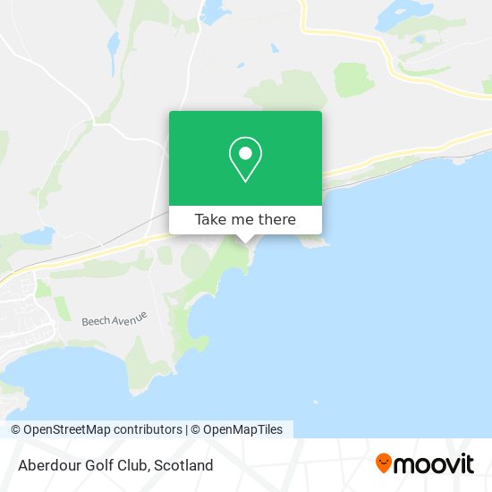 Aberdour Golf Club map