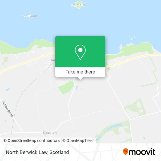 North Berwick Law map