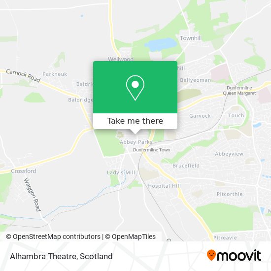 Alhambra Theatre map