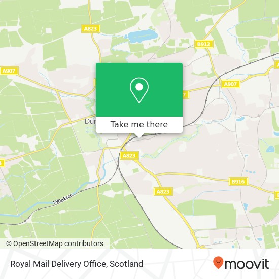 Royal Mail Delivery Office map