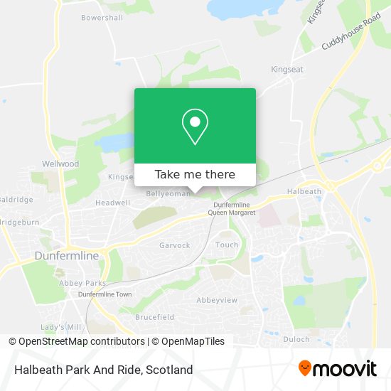 Halbeath Park And Ride map