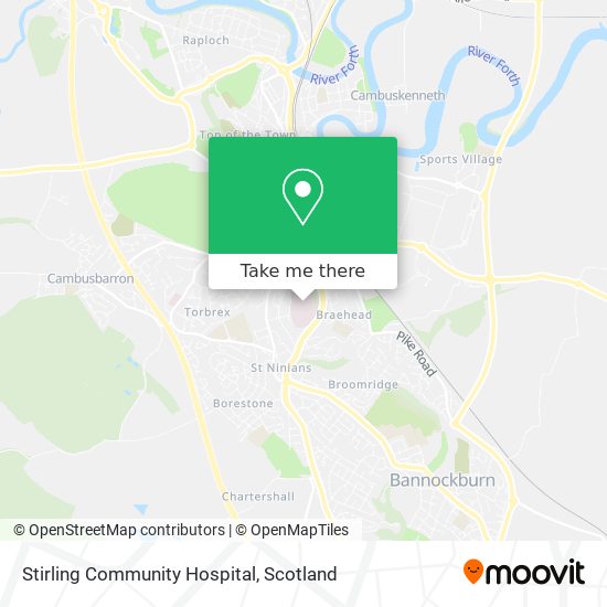 Stirling Community Hospital map