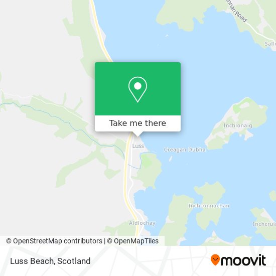 Luss Beach map