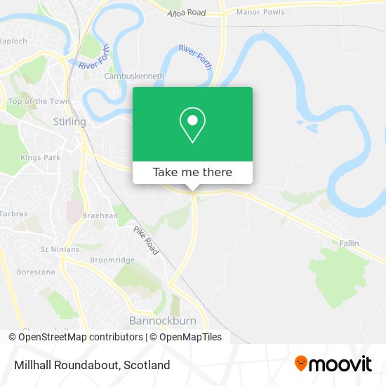 Millhall Roundabout map