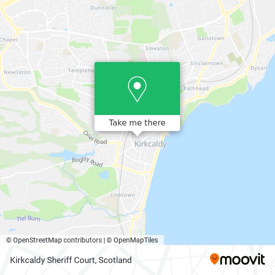 Kirkcaldy Sheriff Court map