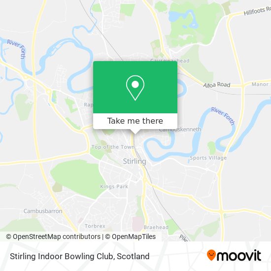 Stirling Indoor Bowling Club map