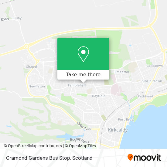 Cramond Gardens Bus Stop map