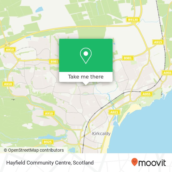 Hayfield Community Centre map