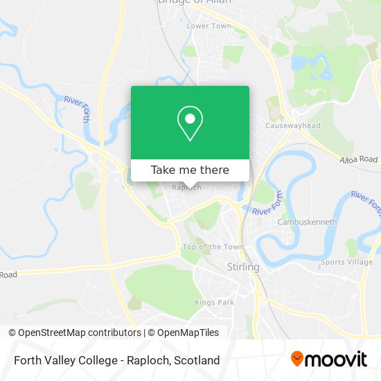 Forth Valley College - Raploch map