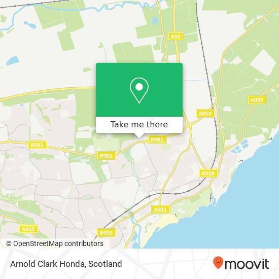 Arnold Clark Honda map