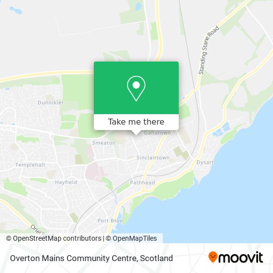 Overton Mains Community Centre map