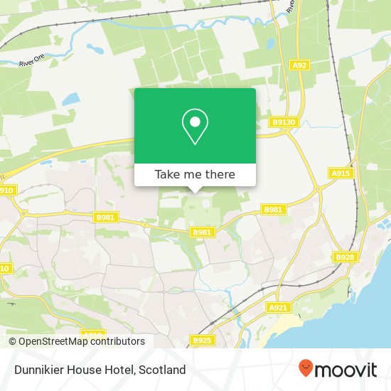 Dunnikier House Hotel map