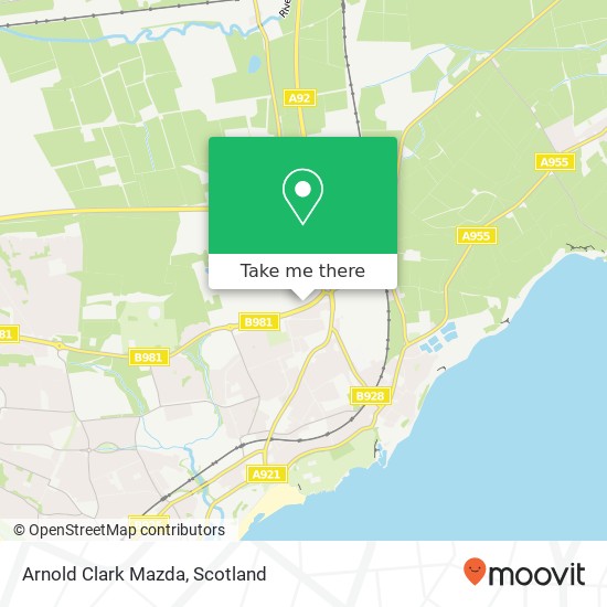 Arnold Clark Mazda map