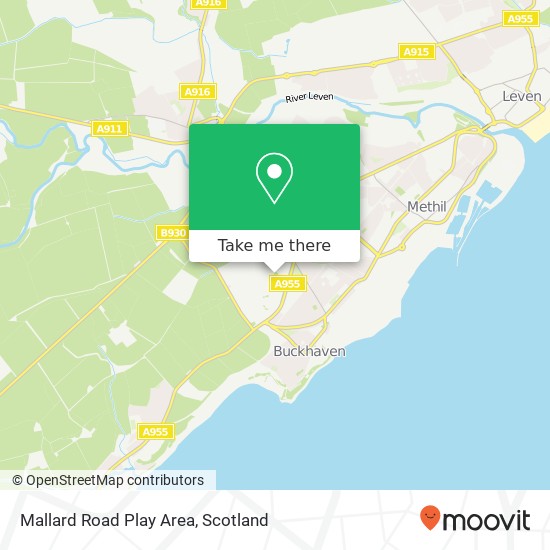 Mallard Road Play Area map