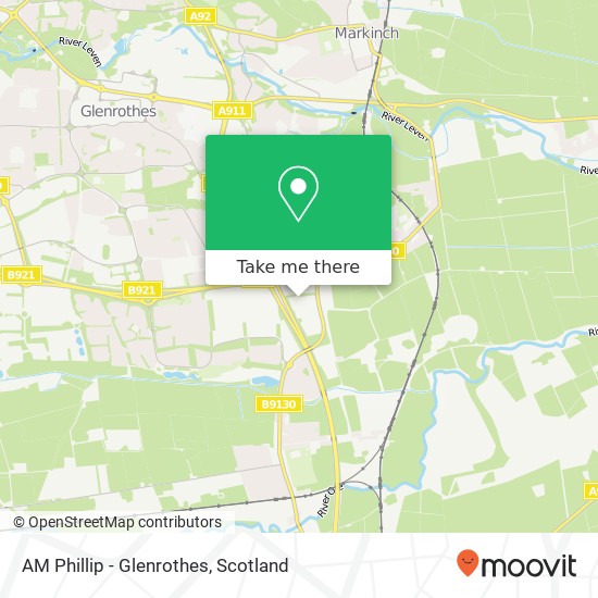 AM Phillip - Glenrothes map
