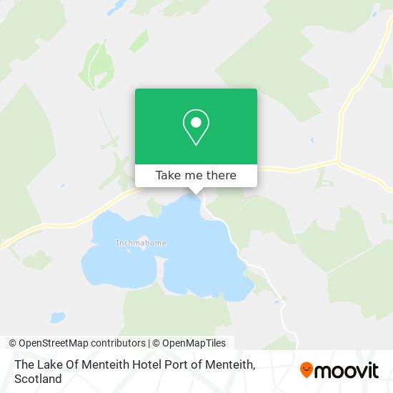 The Lake Of Menteith Hotel Port of Menteith map