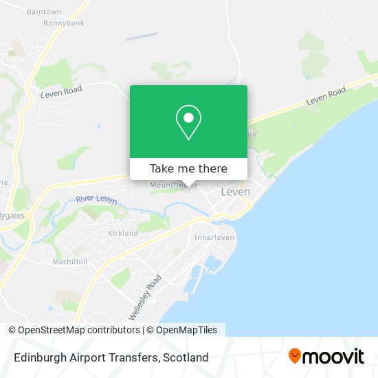 Edinburgh Airport Transfers map