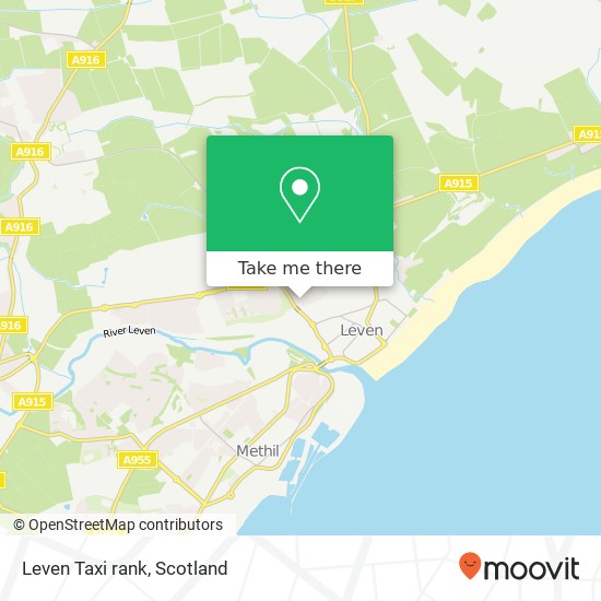 Leven Taxi rank map