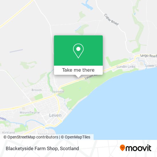 Blacketyside Farm Shop map