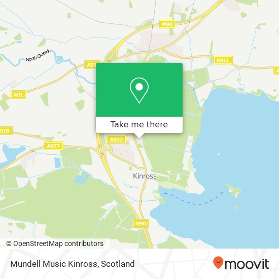 Mundell Music Kinross map