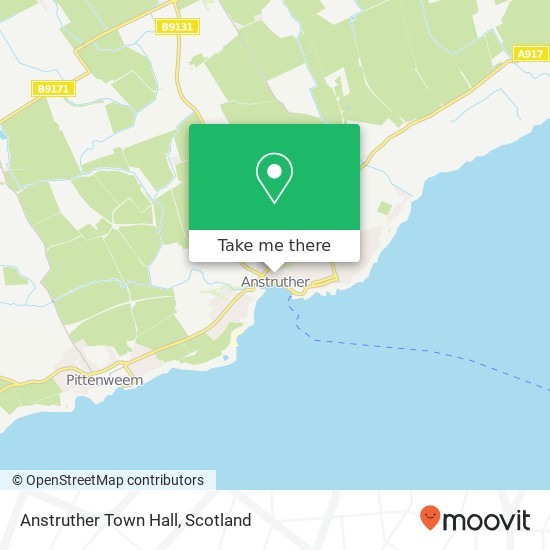 Anstruther Town Hall map