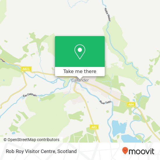 Rob Roy Visitor Centre map