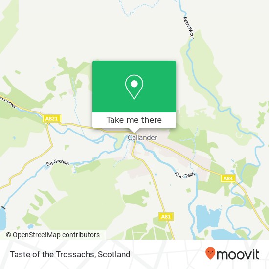 Taste of the Trossachs map