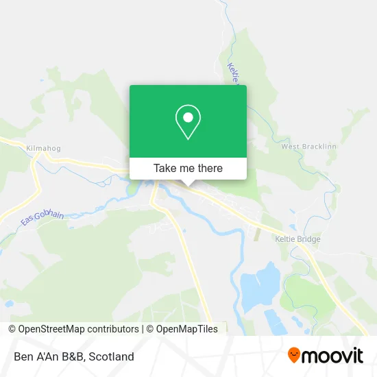Ben A'An B&B map