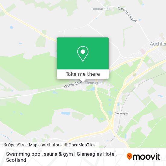 Swimming pool, sauna & gym | Gleneagles Hotel map