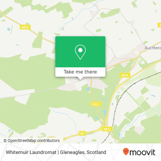 Whitemuir Laundromat | Gleneagles map