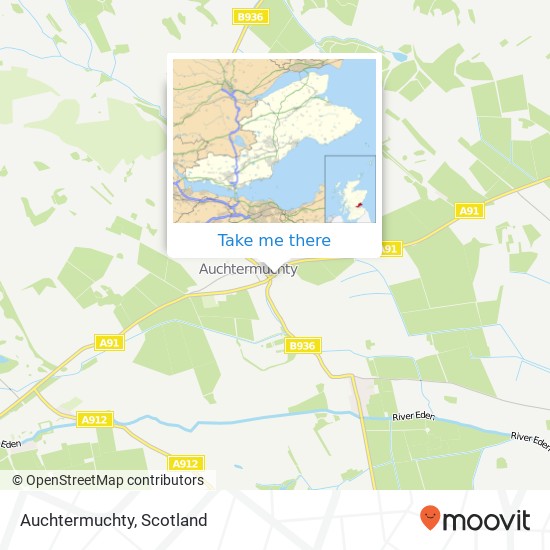 Auchtermuchty map