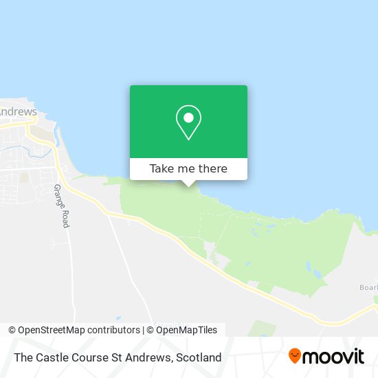 The Castle Course St Andrews map