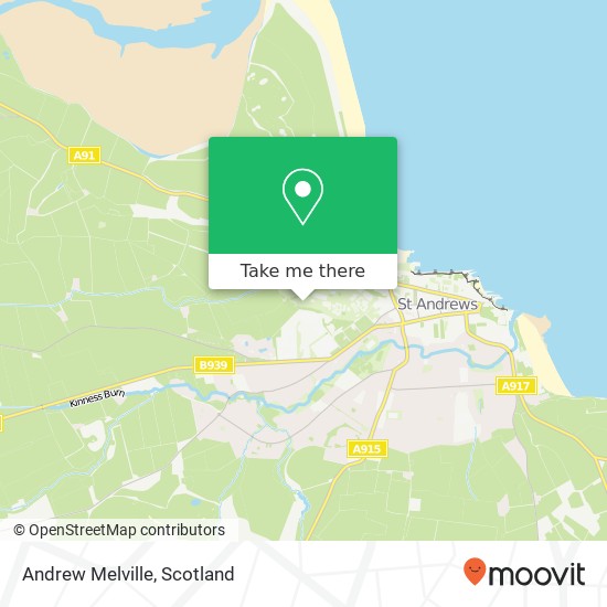 Andrew Melville map