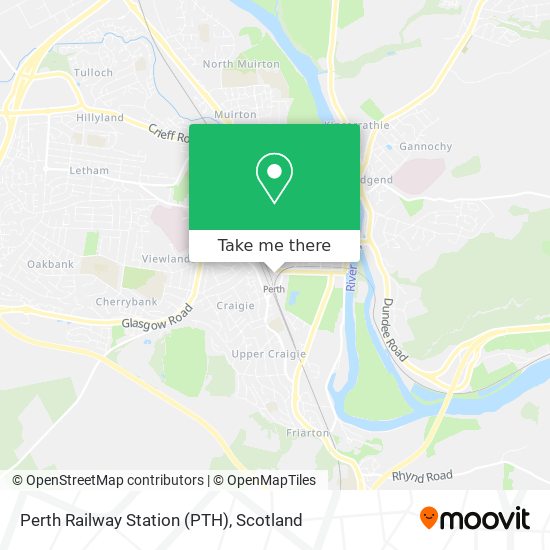 Perth Railway Station (PTH) map