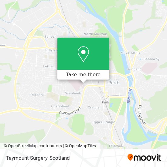 Taymount Surgery map