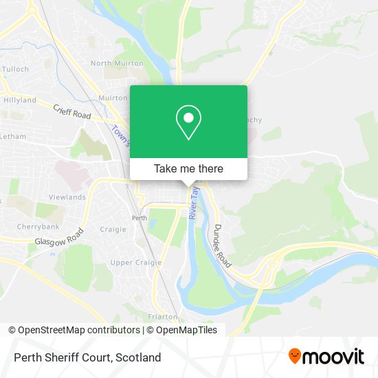 Perth Sheriff Court map