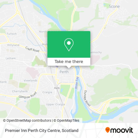 Premier Inn Perth City Centre map