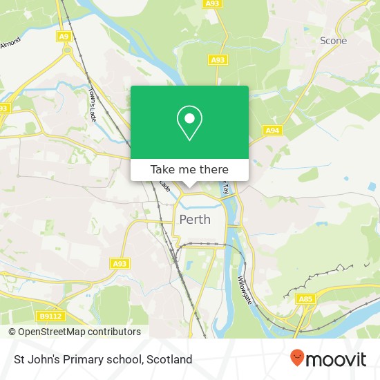St John's Primary school map