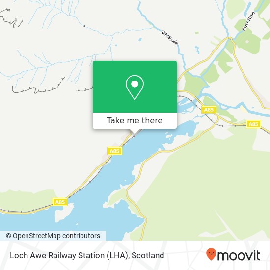 Loch Awe Railway Station (LHA) map