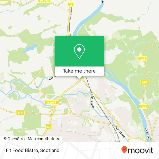 Fit Food Bistro map