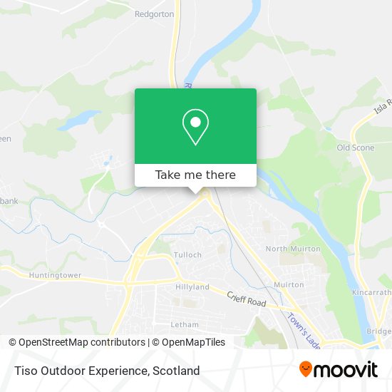 Tiso Outdoor Experience map