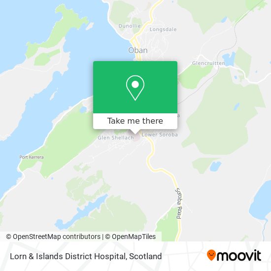 Lorn & Islands District Hospital map
