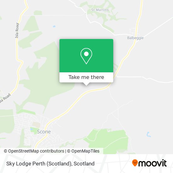 Sky Lodge Perth (Scotland) map