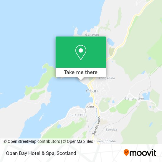 Oban Bay Hotel & Spa map