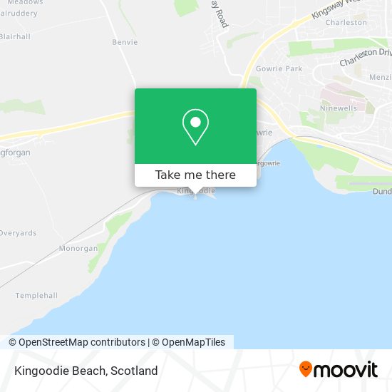 Kingoodie Beach map